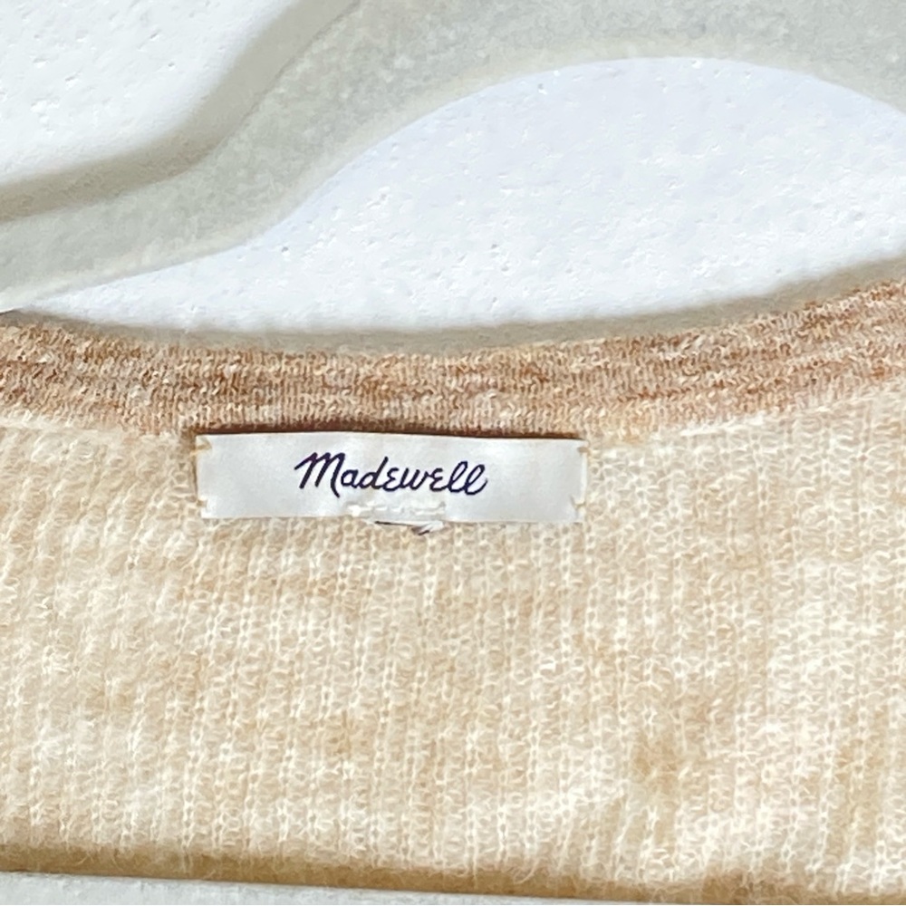 Madewell Sweater Ombre
Women Brown 
Deep V Neck Preppy Cozy Comfy Light Soft M - Picture 5 of 11